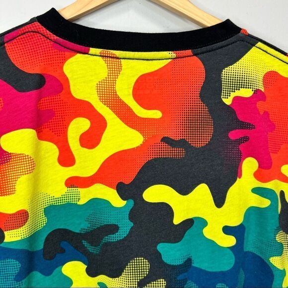 𝅺ZOO York Rainbow Camo T-shirt Size S - Picture 5 of 9